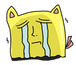 Pudding tempura cat sticker #8611703