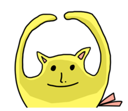 Pudding tempura cat sticker #8611706