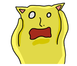 Pudding tempura cat sticker #8611708