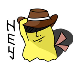 Pudding tempura cat sticker #8611712