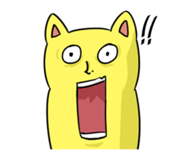 Pudding tempura cat sticker #8611724