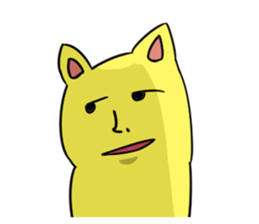 Pudding tempura cat sticker #8611725