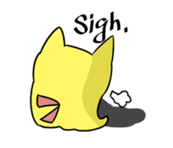 Pudding tempura cat sticker #8611726