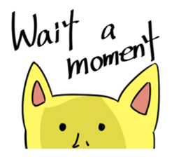 Pudding tempura cat sticker #8611729