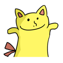 Pudding tempura cat sticker #8611731