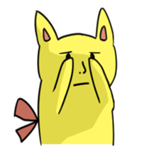 Pudding tempura cat sticker #8611733