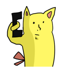 Pudding tempura cat sticker #8611735