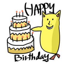 Pudding tempura cat sticker #8611737