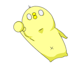 cute chick k sticker #8612179