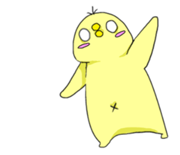 cute chick k sticker #8612185