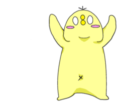 cute chick k sticker #8612192