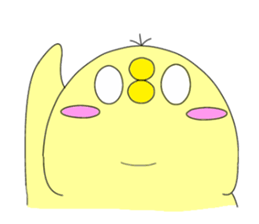 cute chick k sticker #8612194