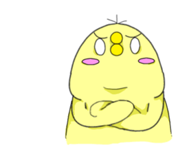 cute chick k sticker #8612196
