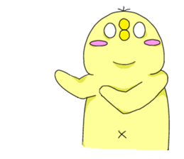 cute chick k sticker #8612198