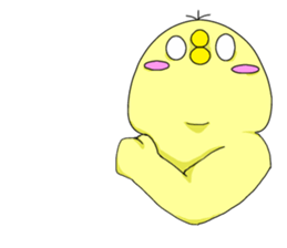 cute chick k sticker #8612203