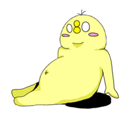 cute chick k sticker #8612205