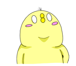 cute chick k sticker #8612208