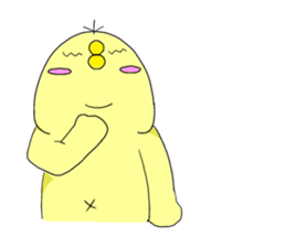 cute chick k sticker #8612210