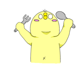 cute chick k sticker #8612211