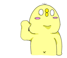 cute chick k sticker #8612212