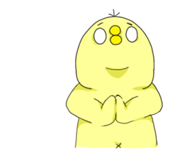 cute chick k sticker #8612213