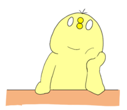 cute chick k sticker #8612214