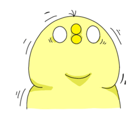cute chick k sticker #8612216