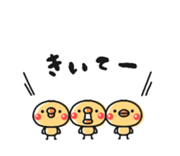 Sticker of a small chick4 sticker #8612566