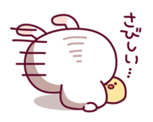Sweet nothings of a rabbit and the chick sticker #8612602