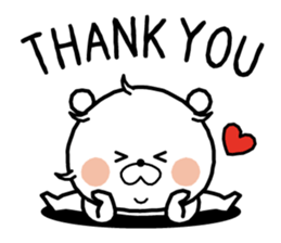 White bear "NEGUSEKUN" sticker #8613141