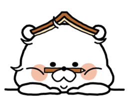 White bear "NEGUSEKUN" sticker #8613154