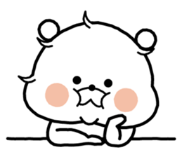 White bear "NEGUSEKUN" sticker #8613155