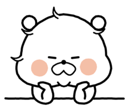 White bear "NEGUSEKUN" sticker #8613156