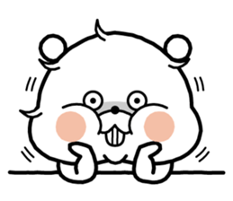 White bear "NEGUSEKUN" sticker #8613157