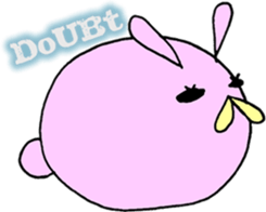 Round Bunny : ENGLISH Ver. Part 3 sticker #8613426