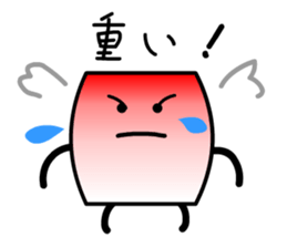 Cardman confronts stormy winds 2 sticker #8613715