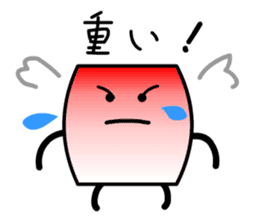 Cardman confronts stormy winds 2 sticker #8613715