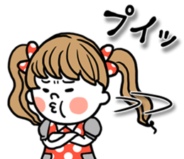girl of pigtails. sticker #8614117