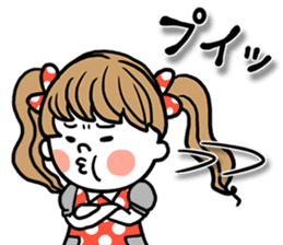 girl of pigtails. sticker #8614117