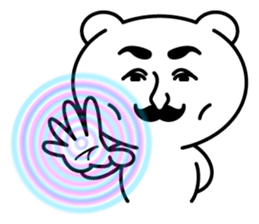 Gentleman bear's Sticker sticker #8614409