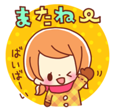 Cute sticker of winter sticker #8615153