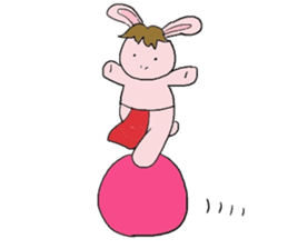 Horse in a swimsuit4 sticker #8615401