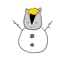 Horse in a swimsuit4 sticker #8615402