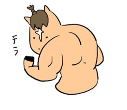 Horse in a swimsuit4 sticker #8615403