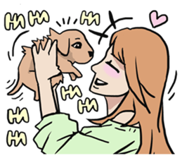 AsB - Comic Girls / My Day With My Dog sticker #8615668