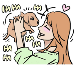AsB - Comic Girls / My Day With My Dog sticker #8615668