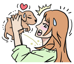 AsB - Comic Girls / My Day With My Dog sticker #8615669