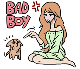 AsB - Comic Girls / My Day With My Dog sticker #8615670