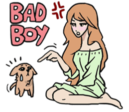 AsB - Comic Girls / My Day With My Dog sticker #8615670