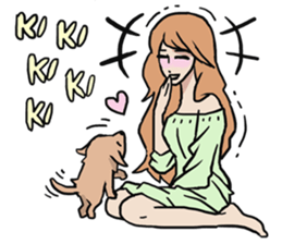 AsB - Comic Girls / My Day With My Dog sticker #8615671